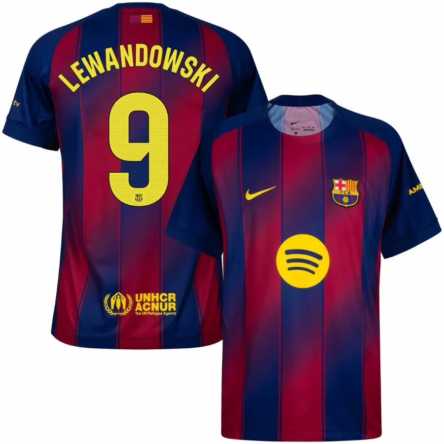Barcelona Home Lewandowski 9 Home Fan Jersey 2025/26 Go Jersey