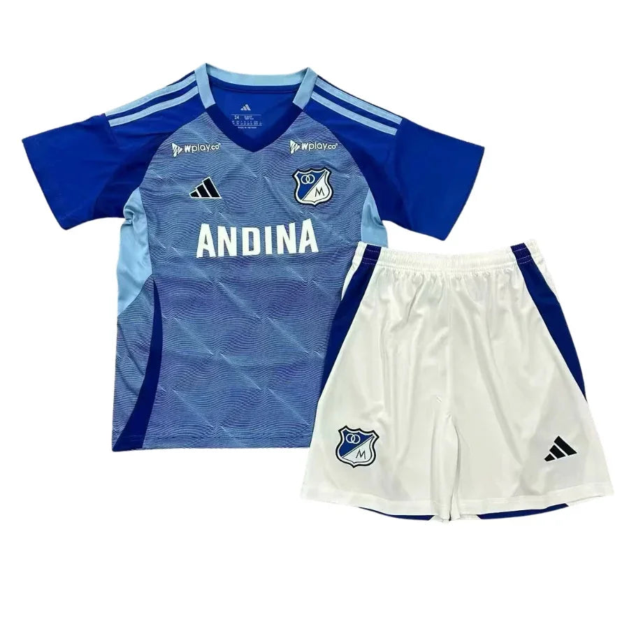 Kids Kit Millonarios Home Fan Jersey 2025/26 Go Jersey