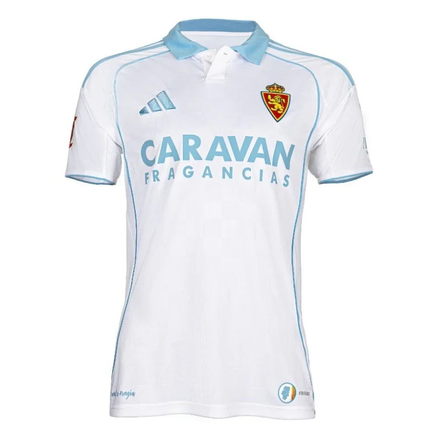 Real Zaragoza Home Fan Jersey 2025/26 Go Jersey