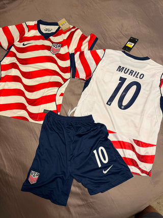 Customer wearing a jersey