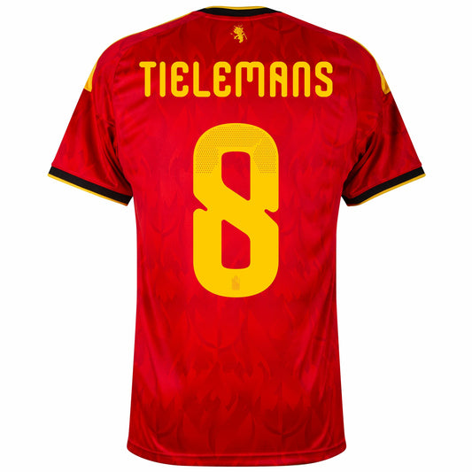 Belgium Home Fan Jersey Tielemans 8 Shirt 2026-2027 GoJersey