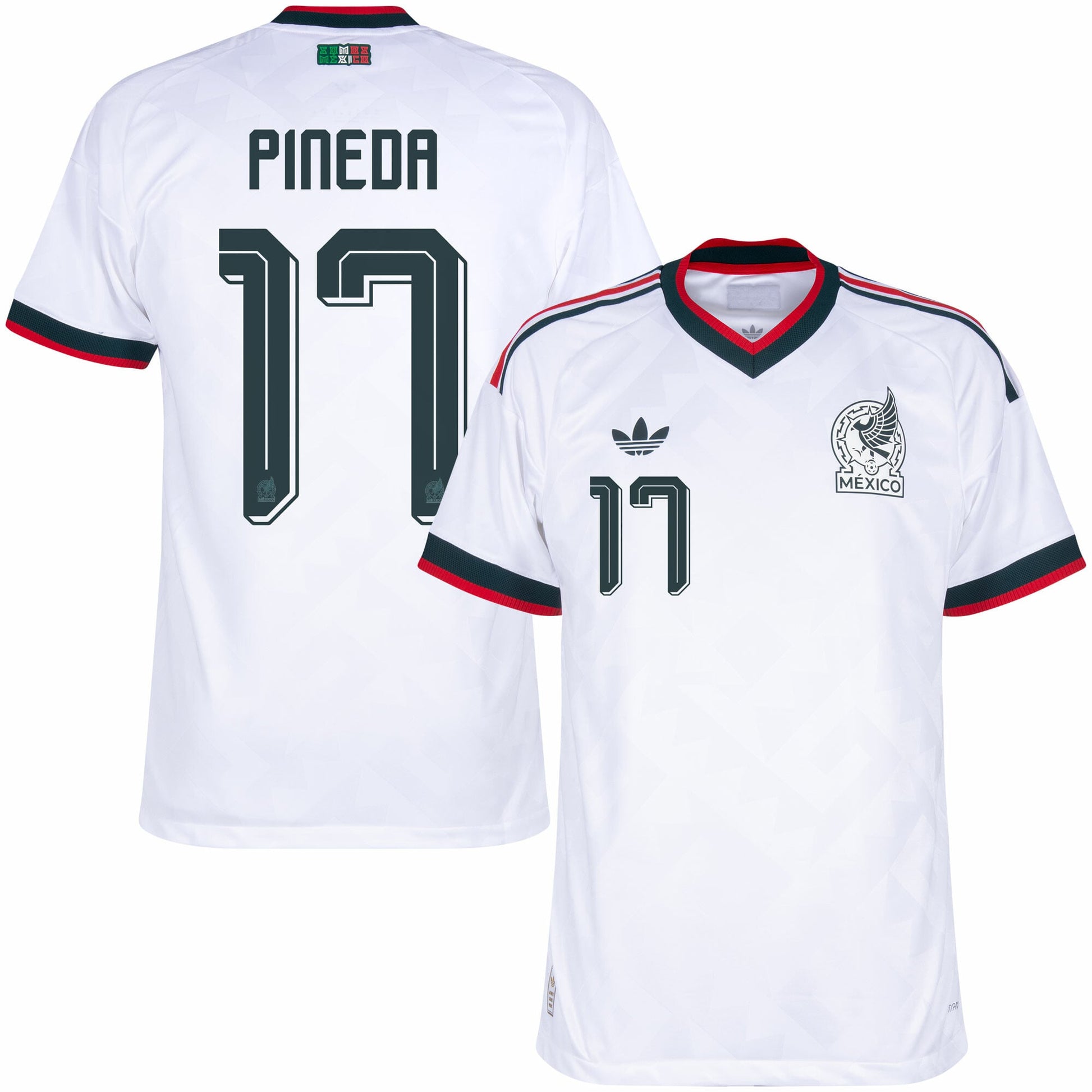Mexico Away Fan Jersey Pineda 17 Shirt 2026-2027 GoJersey