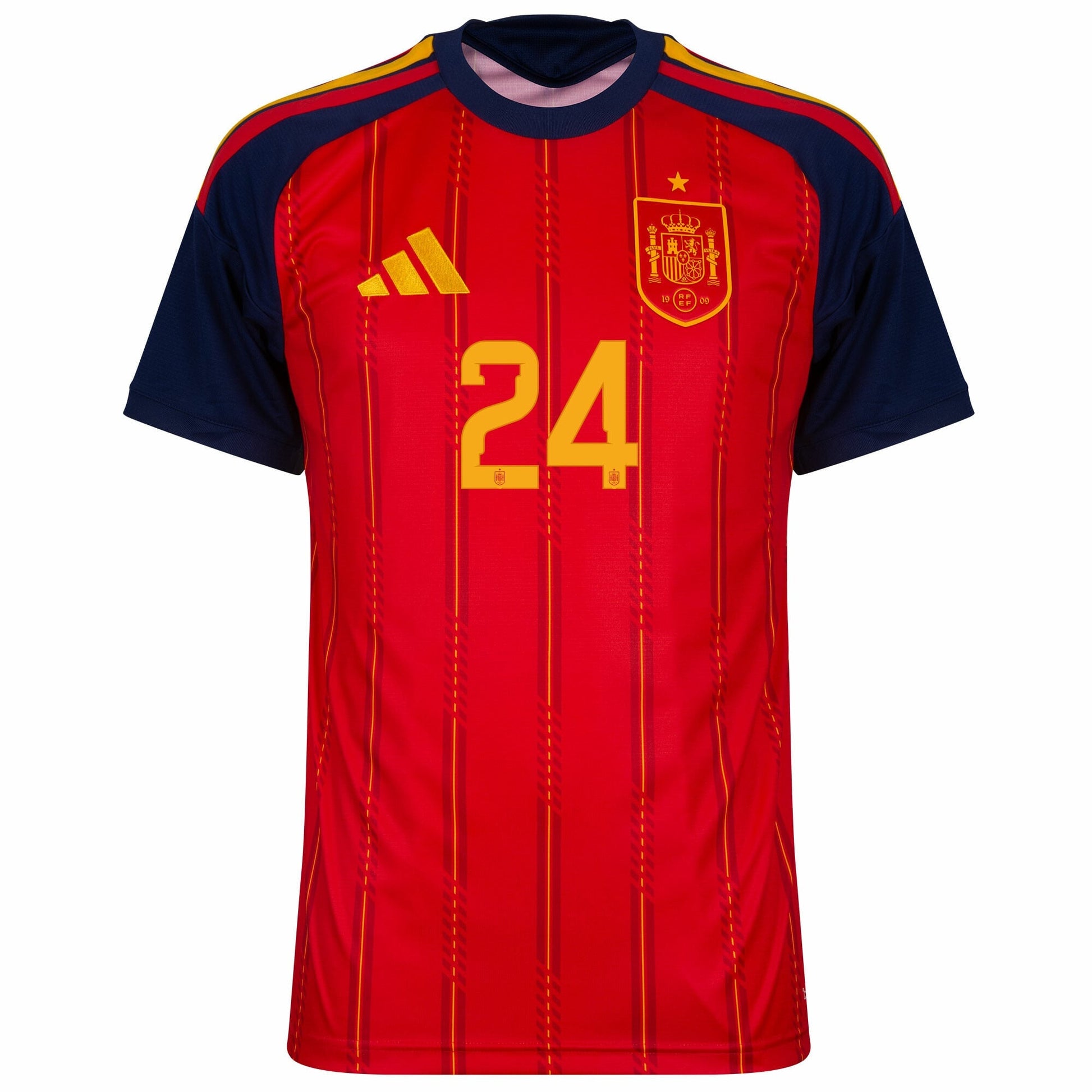 Spain Home Cucurella 24 Fan Jersey 2026-2027 World Cup Go Jersey