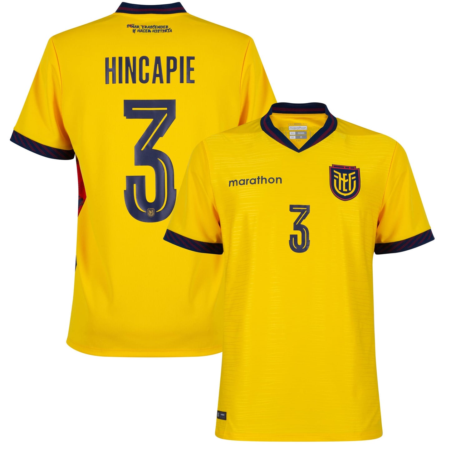 Ecuador Home Hincapie 3 Fan Jersey Shirt 2026-2027 Go Jersey