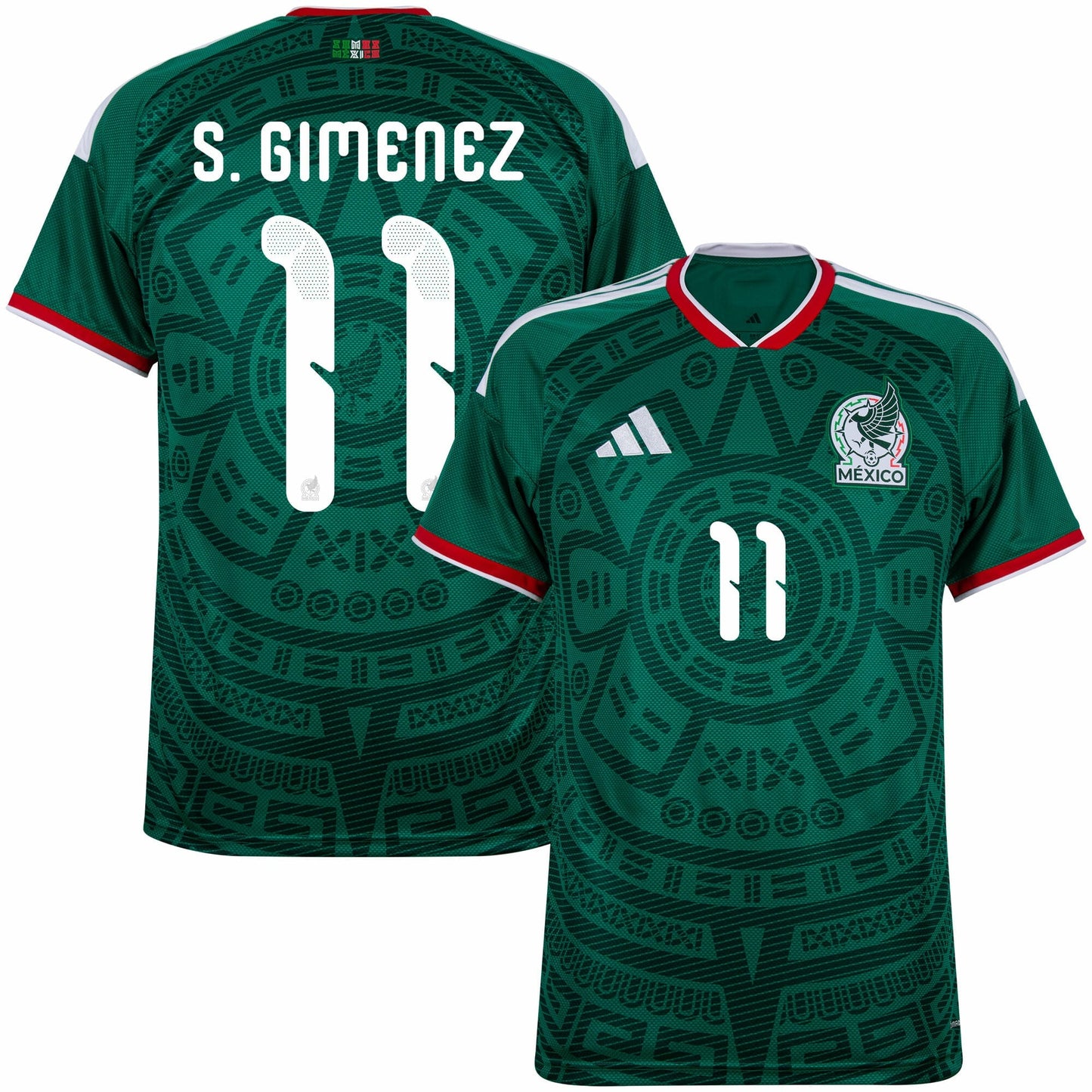 Mexico Home Fan Jersey S. Gimenez 11 Shirt 2026-2027 GoJersey