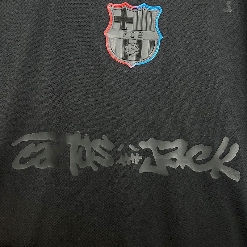 Barcelona Away Jersey X Travis Scott Black Go Jersey