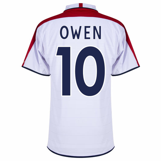 England Retro Home Owen 10 Shirt 2004-2005