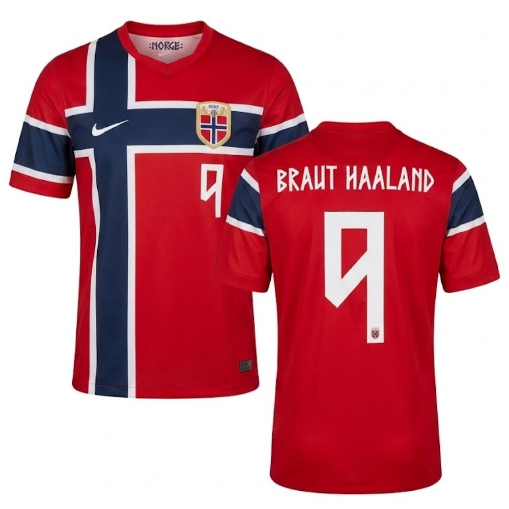 Norway 2026 I Home - Haaland #9 - Fan Version Go Jersey