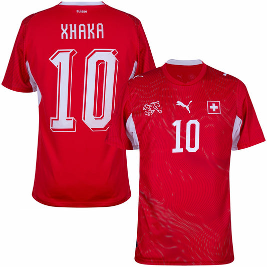 Switzerland Home Xhaka 10 Fan Jersey 2026-2027 Go Jersey