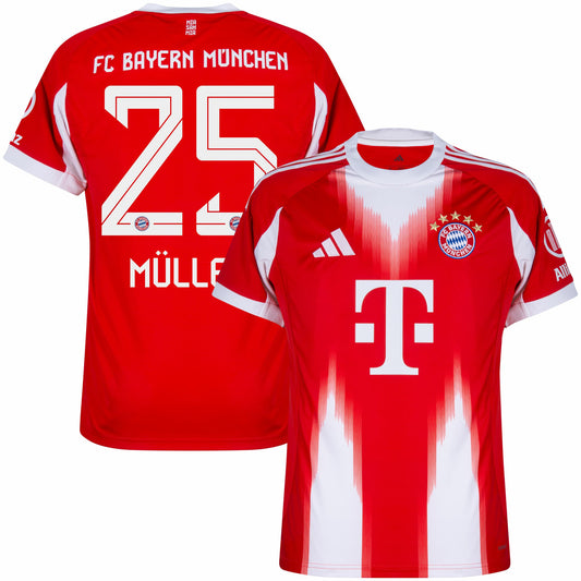 Bayern Munich Home Müller 25 Fan Jersey Shirt 2025-2026 GoJersey