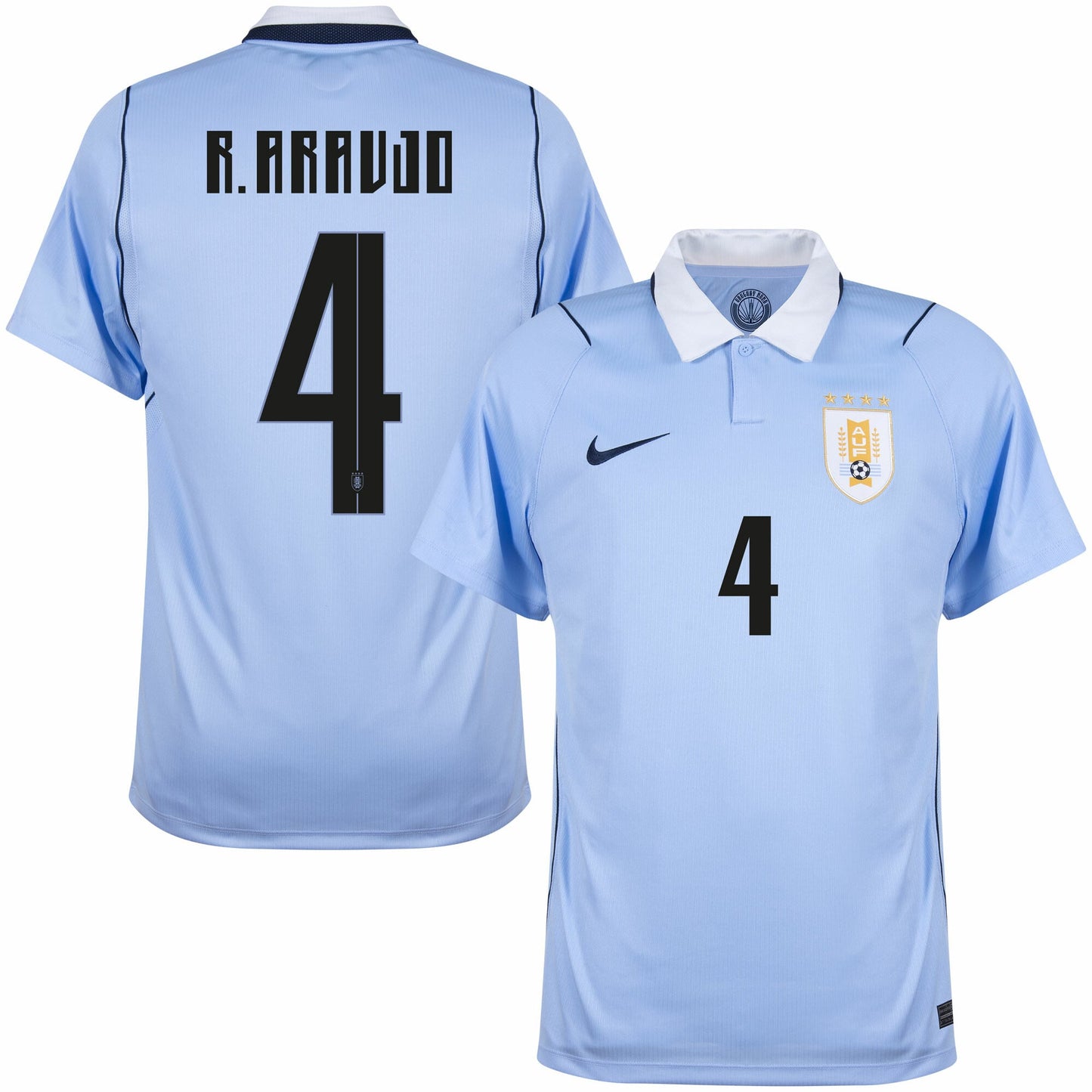 Uruguay Home R. Araujo 4 Fan Jersey Shirt 2026-2027 (Fan Style Printing) Go Jersey
