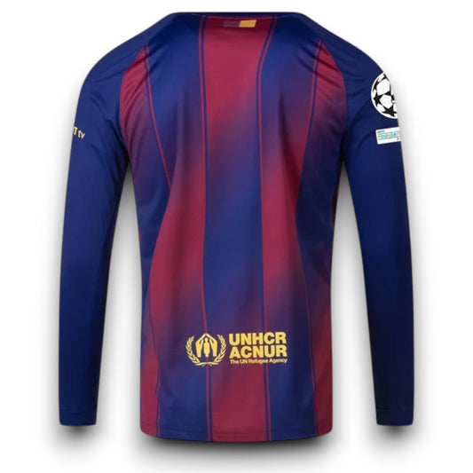 Barcelona 25/26 Home Player Jersey - Long Sleeve Go Jersey