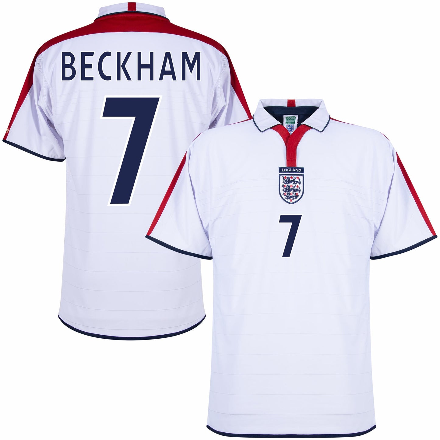 England Retro Home Beckham 7 Shirt 2004-2005 Go Jersey