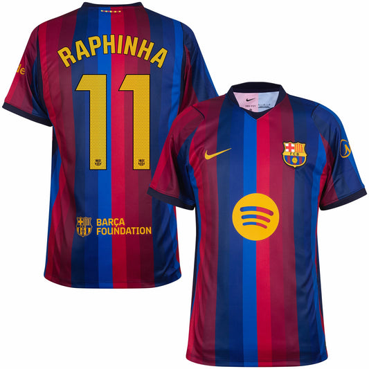 Barcelona Home Raphinha 11 Fan Jersey 2026-2027 Go Jersey