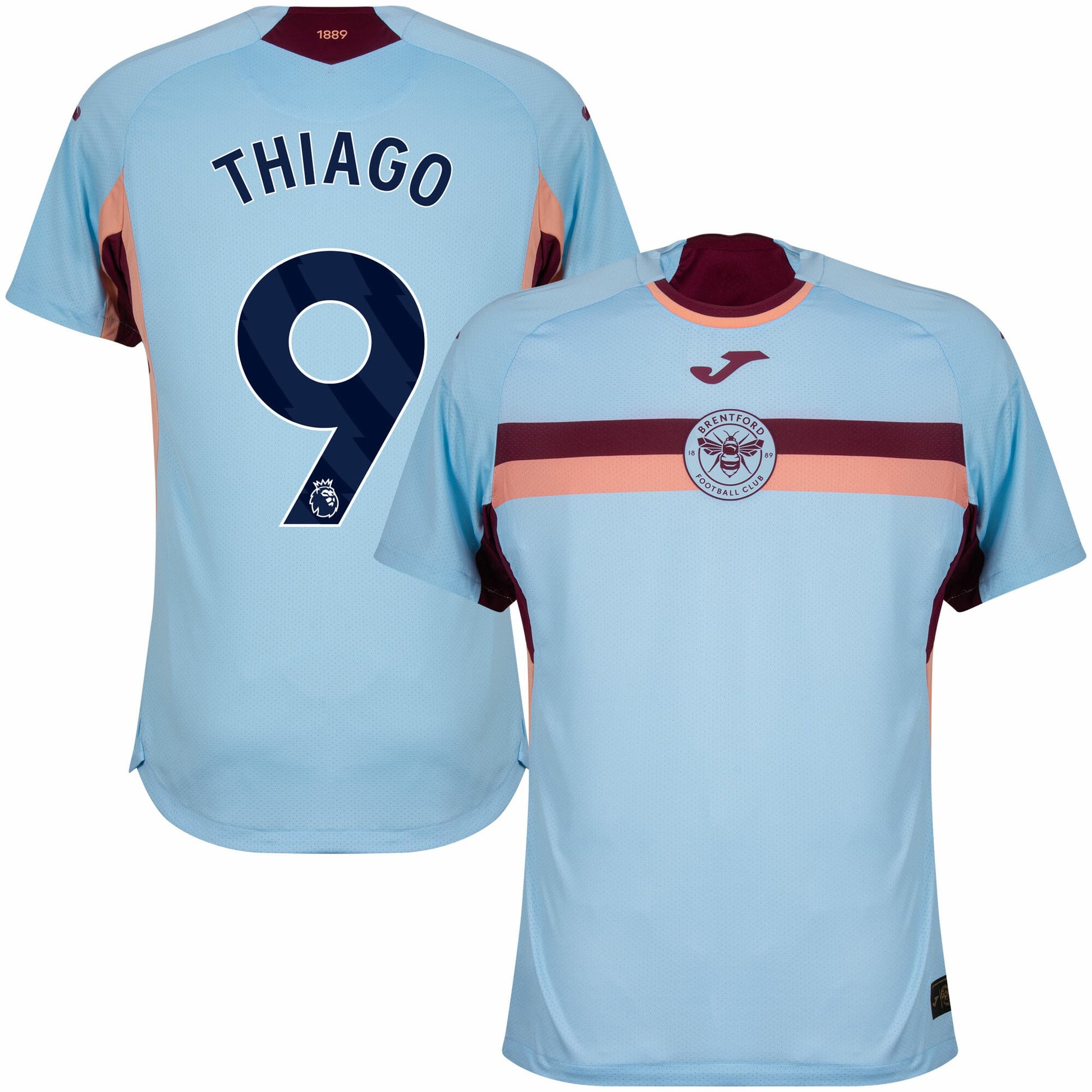 Brentford Third Thiago 9 Fan Jersey Shirt 2025-2026 (Premier League) Go Jersey