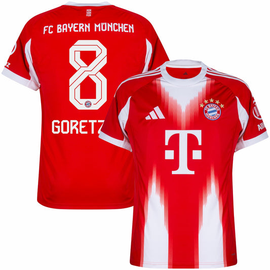 Bayern Munich Home Goretzka 8 Fan Jersey Shirt 2025-2026 GoJersey