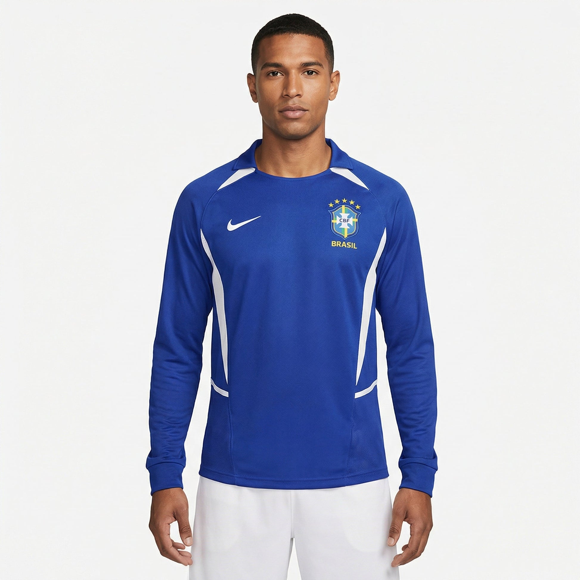 Jersey Brazil 2002 Retro Long Sleeve Go Jersey