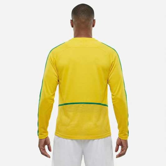 Jersey Brazil 2002 Home Retro Long Sleeve Go Jersey