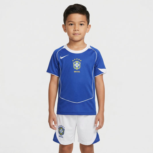 Kids Kit Brazil 2002 II Fan Go Jersey