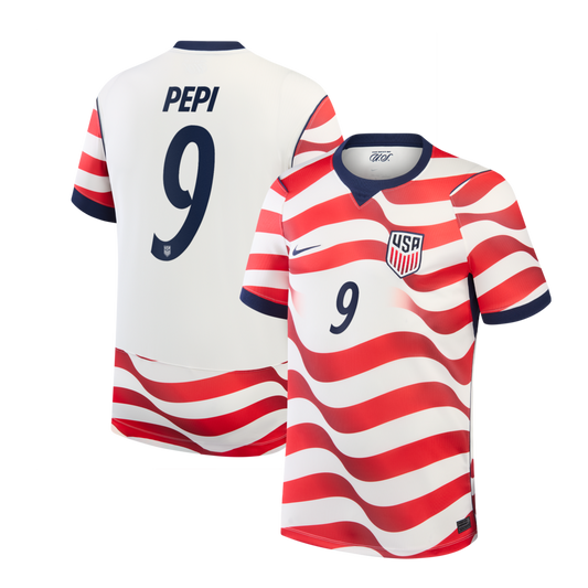 Ricardo Pepi USMNT Nike 2026 Home Stadium Jersey - White