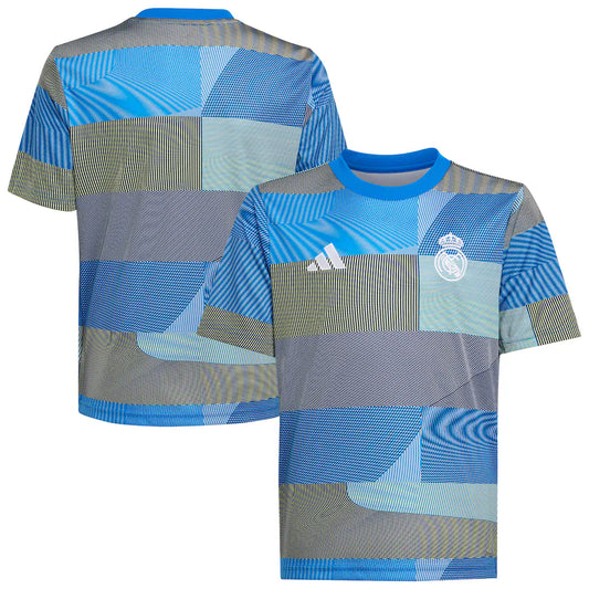 Real Madrid Youth 2025/26 Pre-Match AEROREADY Top - Blue