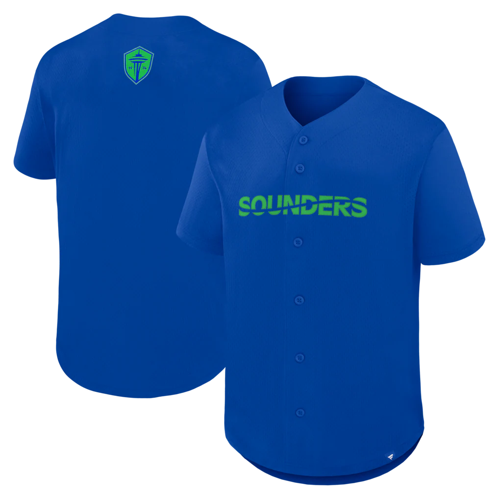 Seattle Sounders FC Maximum Intensity Button-Up Jersey - Blue