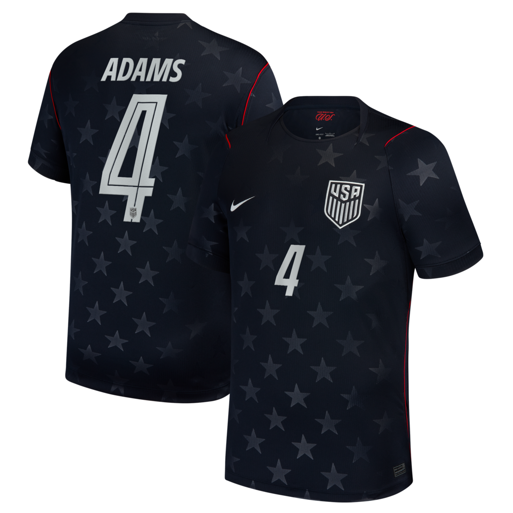 Tyler Adams USMNT Nike 2026 Away Stadium Jersey - Blue