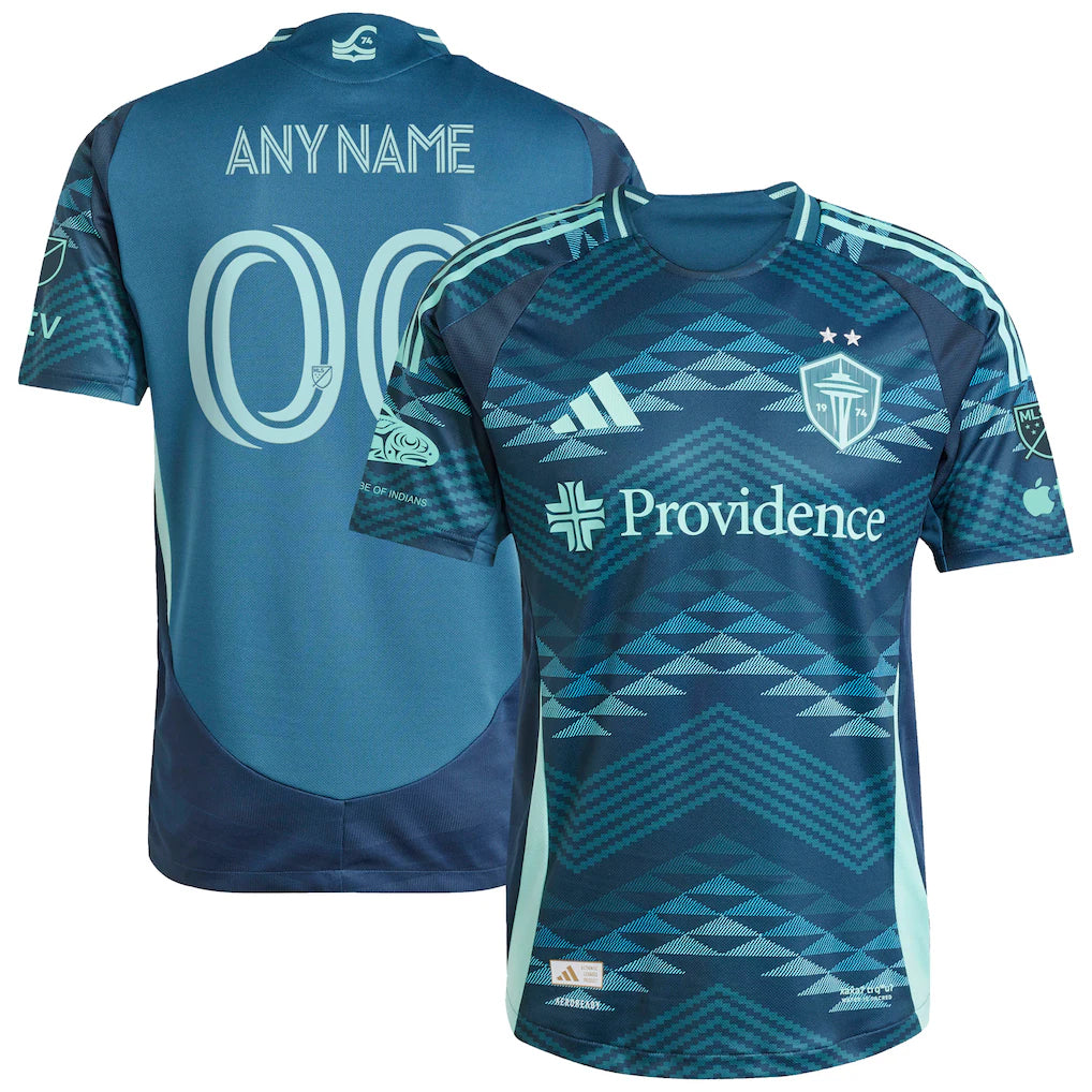 Seattle Sounders FC 2025 The Salish Sea Kit Custom Jersey - Blue