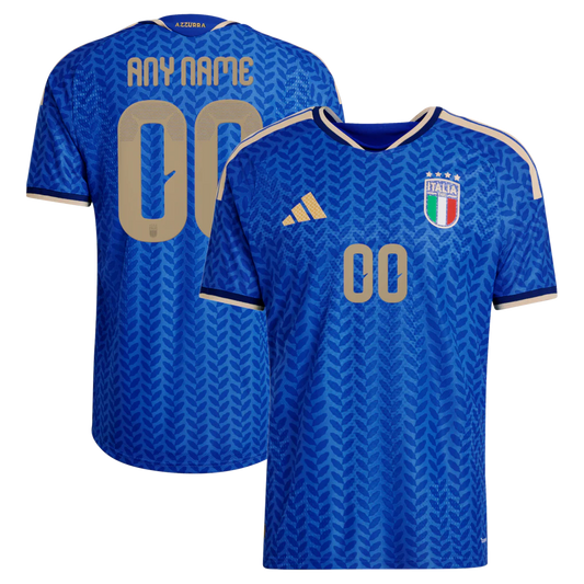 Italy National Team 2026 Home On-Field Custom Jersey - Blue