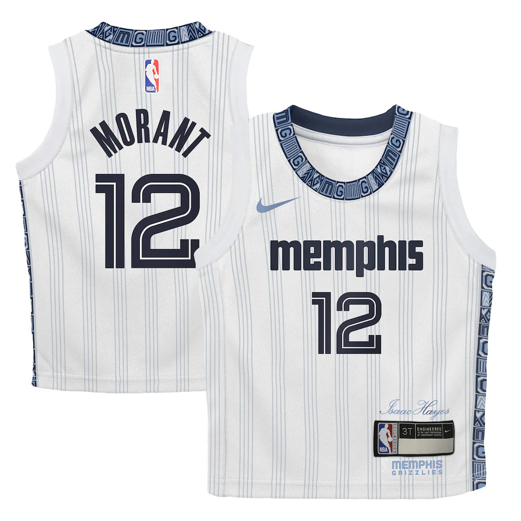 Ja Morant Memphis Grizzlies Preschool 2025/26 City Edition - White