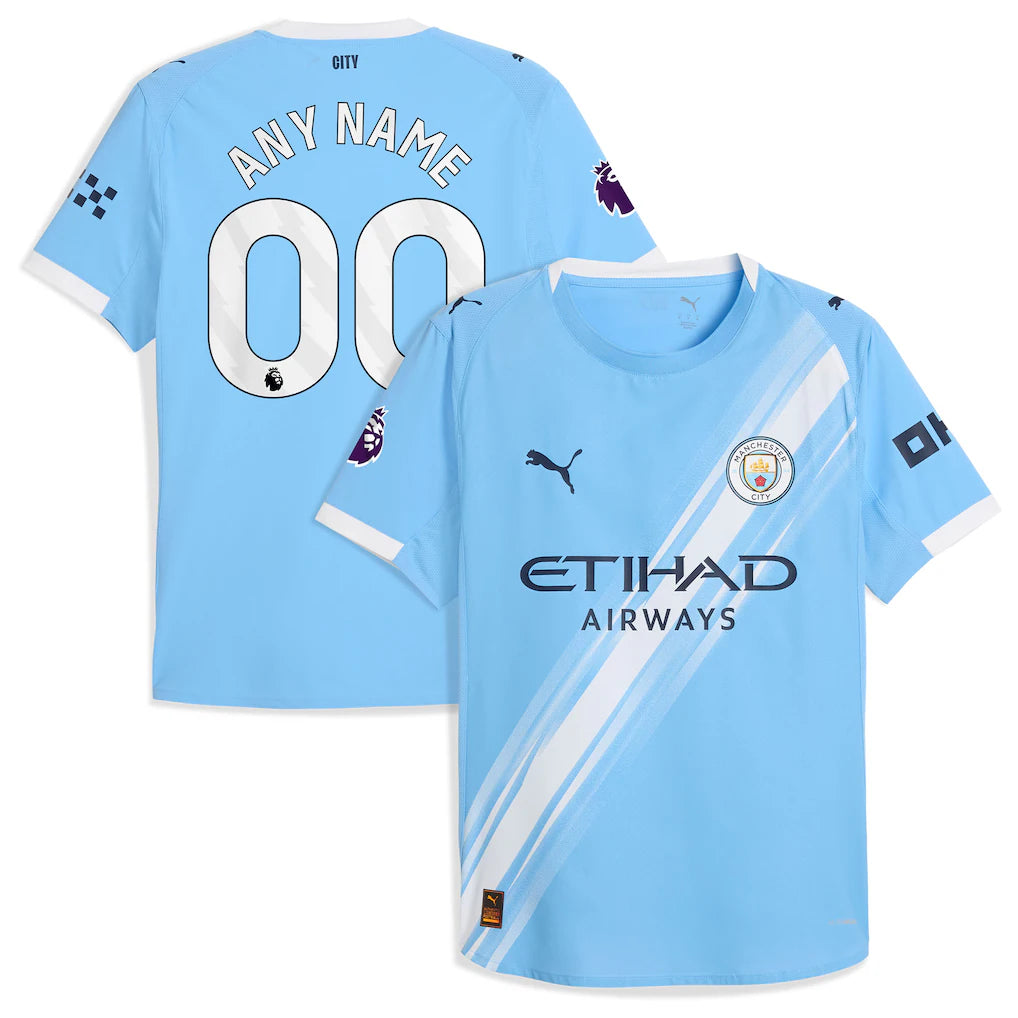Manchester City 2025/26 Home Custom Jersey - Sky Blue
