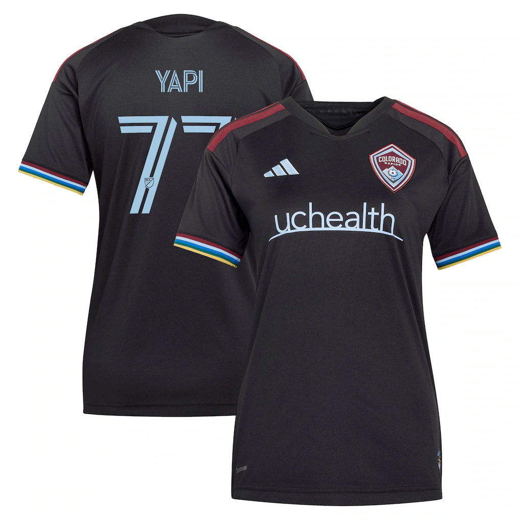 Darren Yapi Colorado Rapids adidas Women's 2026 Colorful Colorado Jersey - Black