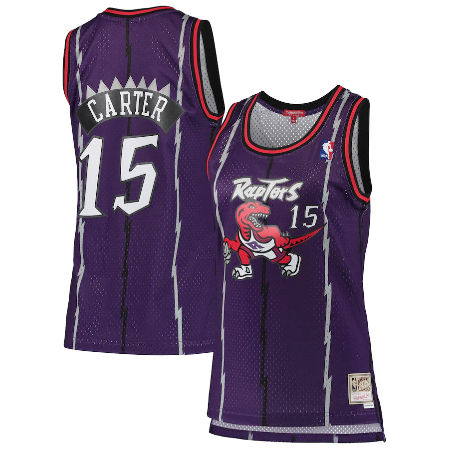 Vince Carter Toronto Raptors Women's 1998/99 Hardwood Classics - Purple