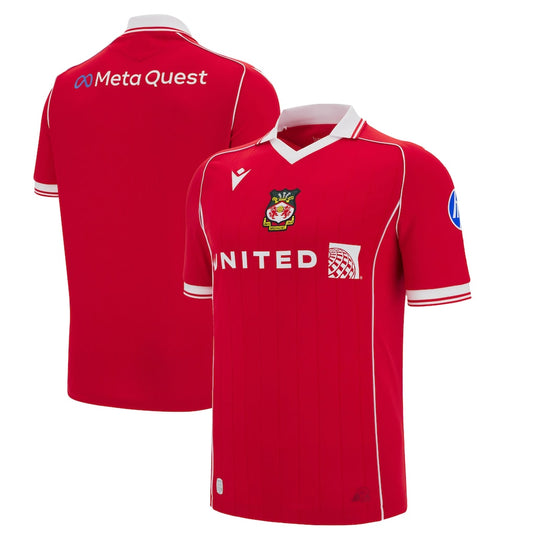 Macron Wrexham Male Adult Red MAC F25 Men's Jersey