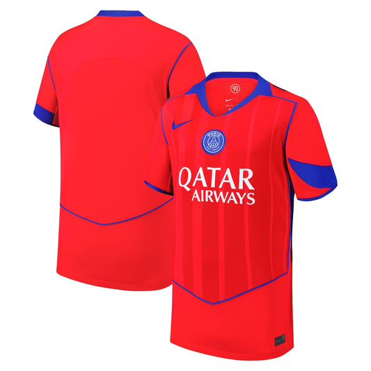 Paris Saint-Germain Nike Youth 2025/26 Third Jersey - Red