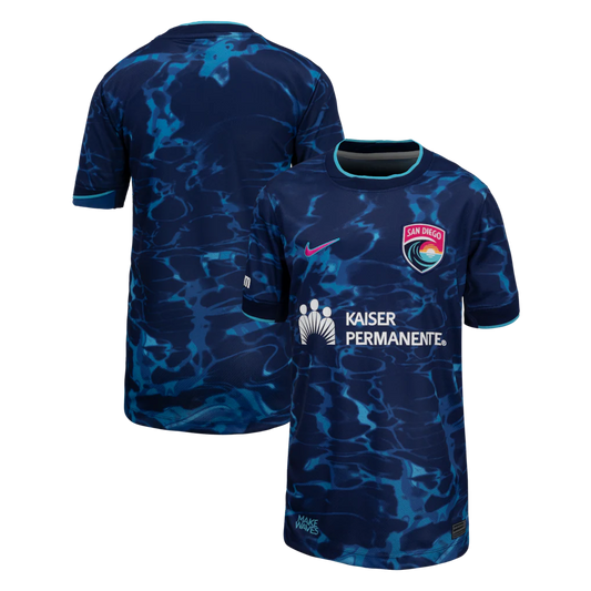 San Diego Wave FC Nike Youth 2026 Secondary Stadium Jersey - Navy