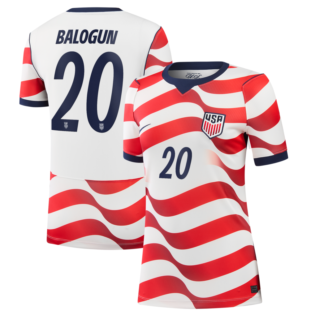 Folarin Balogun USMNT Nike Women's 2026 Home Stadium Jersey - White