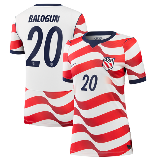 Folarin Balogun USMNT Nike Women's 2026 Home Stadium Jersey - White