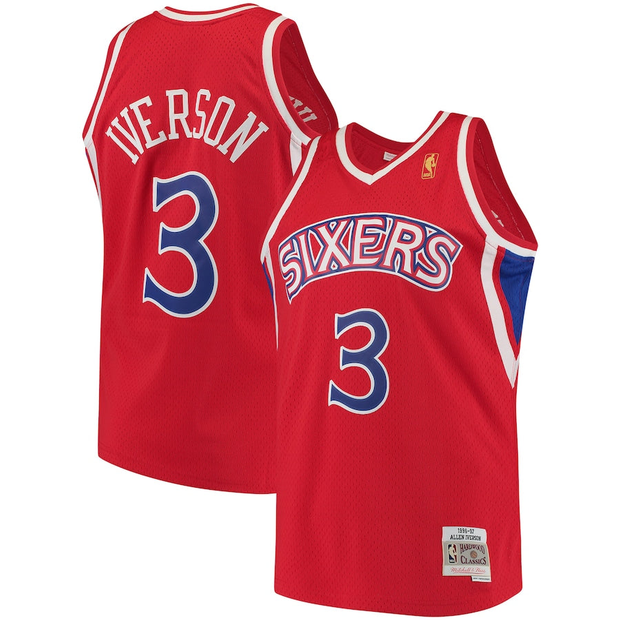Allen Iverson Philadelphia 76ers 1996/97 Hardwood Classics - Red