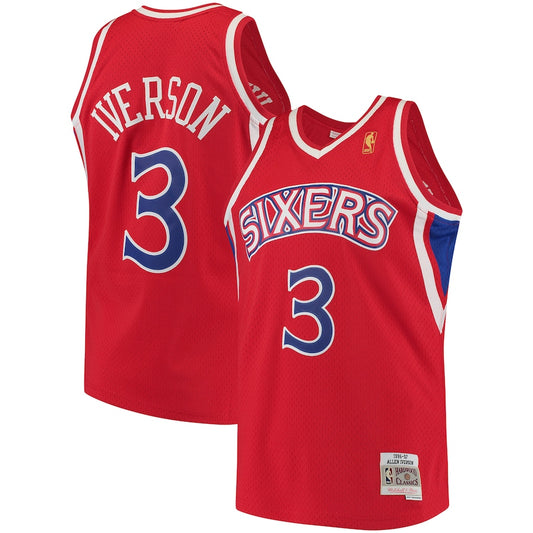 Allen Iverson Philadelphia 76ers 1996/97 Hardwood Classics - Red