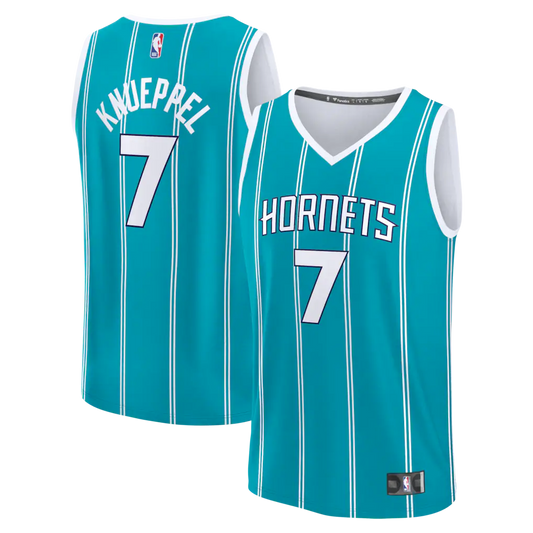 Kon Knueppel Charlotte Hornets Fanatics 2025 NBA Draft First Round Pick Fast Break Jersey - Icon Edition - Teal