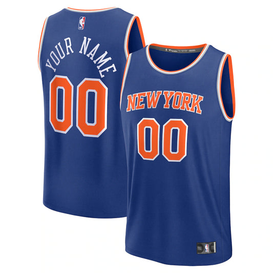 New York Knicks Custom Jersey - Icon Edition - Blue