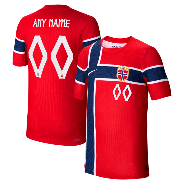 Norway National Team Youth 2026 Home Match Custom Jersey - Red