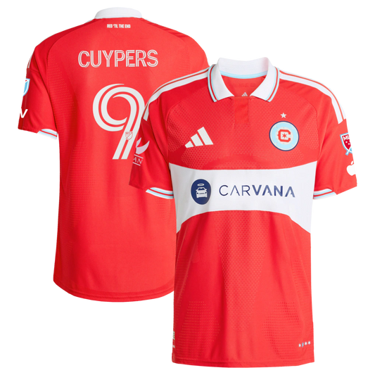 Hugo Cuypers Chicago Fire 2026 Forever Red On-Field Patch Jersey - Red