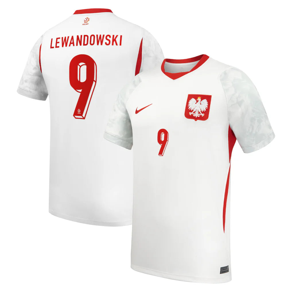 Robert Lewandowski Poland National Team Nike 2026 Home Stadium Jersey - White