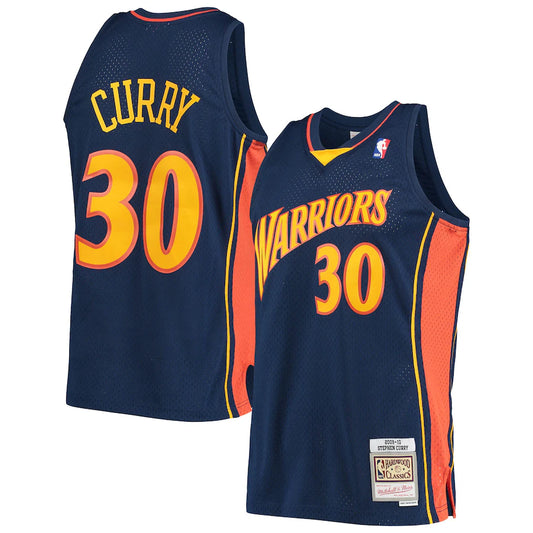 Stephen Curry Golden State Warriors Hardwood Classics - Navy