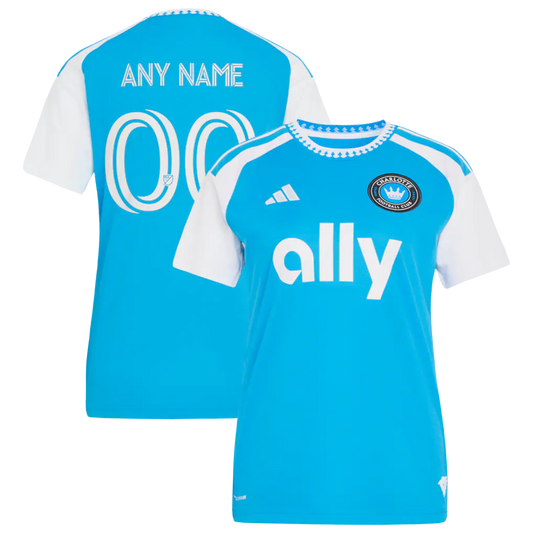 Charlotte FC adidas Women's 2026 Carolina Kit: Crowns Up Custom Jersey - Blue