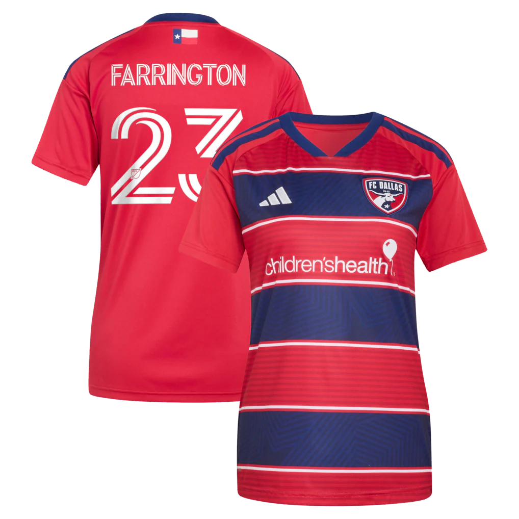 Logan Farrington FC Dallas adidas Women's 2026 DNA Kit Jersey - Red