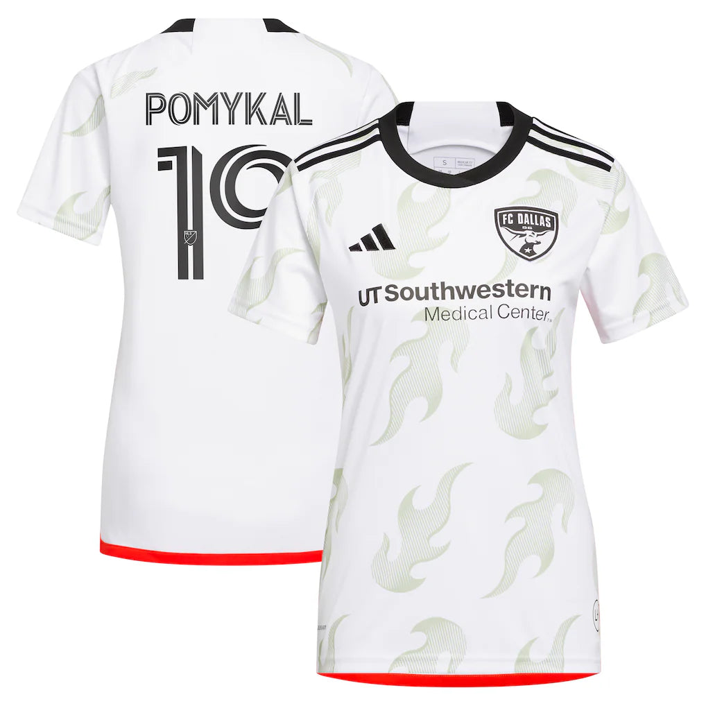 Paxton Pomykal FC Dallas adidas Women's 2023 Burn Baby Burn Player Jersey - White