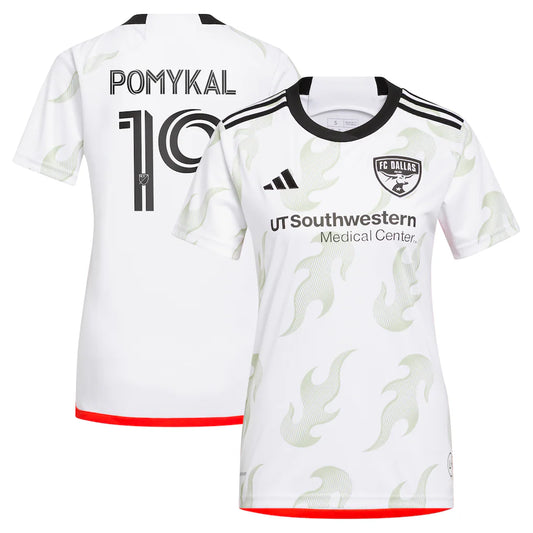 Paxton Pomykal FC Dallas adidas Women's 2023 Burn Baby Burn Player Jersey - White